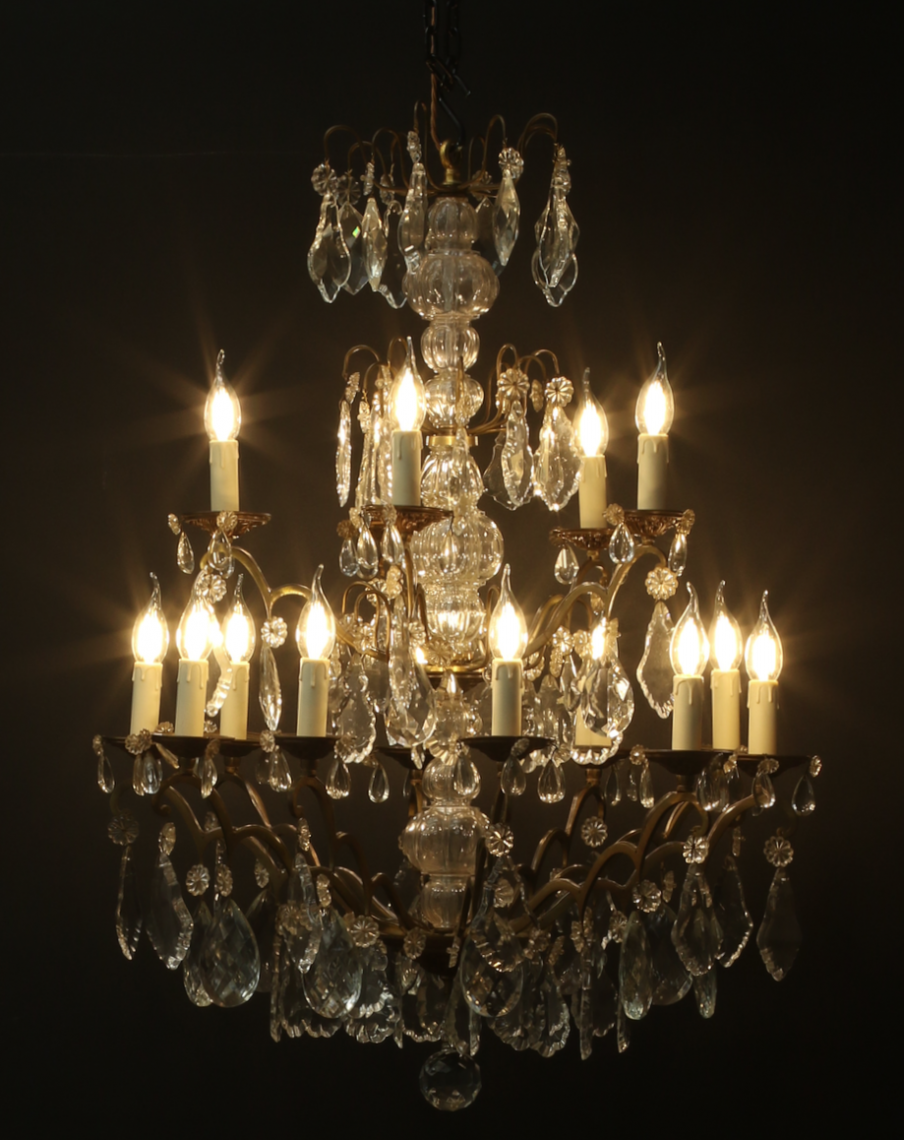 Two Tiered French Chandelier